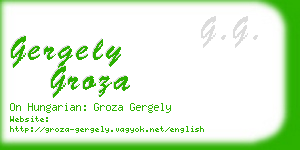 gergely groza business card